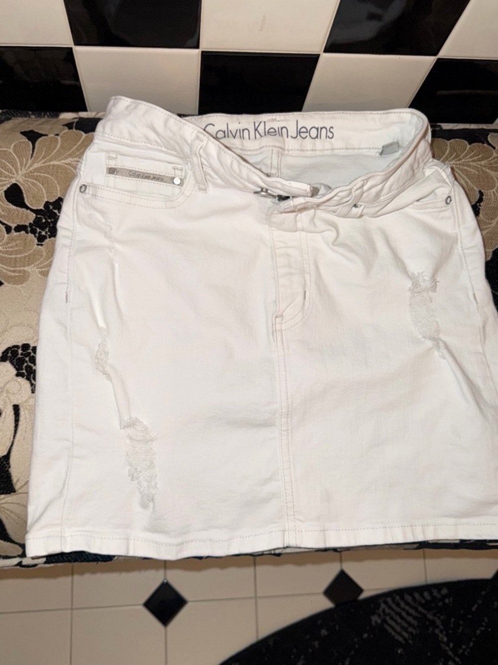 White Calvin Klein Skirt